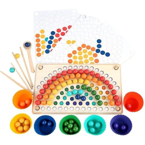 Montessori Gyöngy Játék  Clip Beads Játék