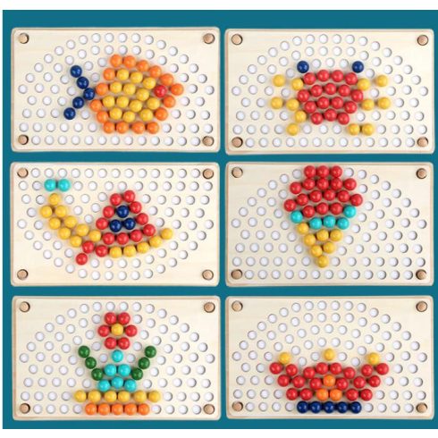 Montessori Gyöngy Játék  Clip Beads Játék