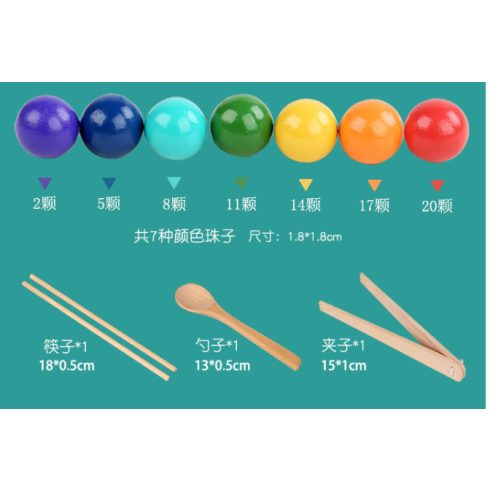 Montessori Gyöngy Játék  Clip Beads Játék