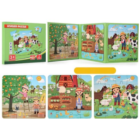 Mágneses Rejtvénykönyv Puzzle Kirakos 12/16/20db Egyben