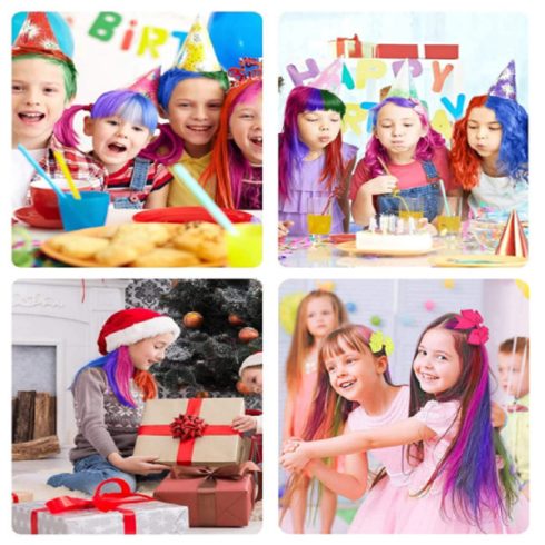 Neon Hajszínező Kréta Készlet, Bármilyen Típusú Hajra 