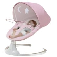   Bluetooth Ringató-zenélő Elektromos Babahinta És Pihenőszék rózsaszín