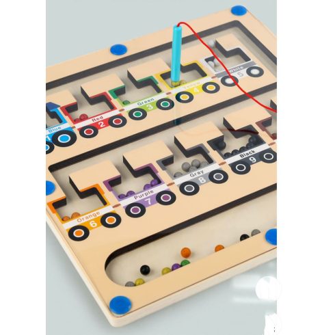 Mágneses Színrendező Játék Mágnestábla vonat