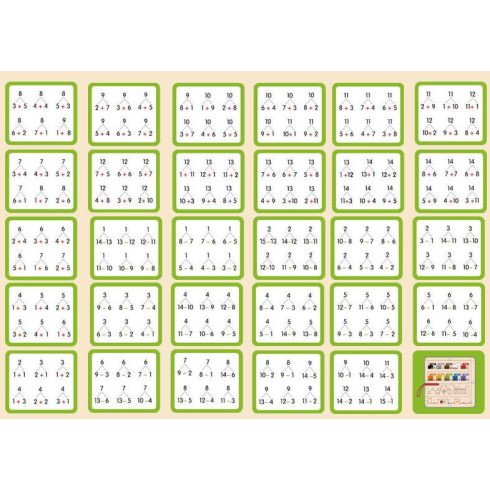 Mágneses Matematika Színrendező Játék