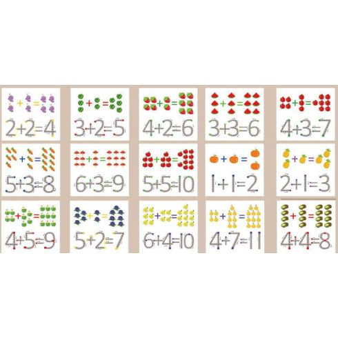 Mágneses Matematika Színrendező Játék