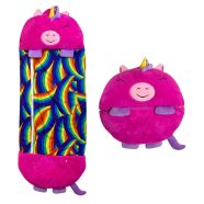   Rózsaszín Unikornis Plüssállat Nettó 165x70cm Teljes Hossza 180 Cm