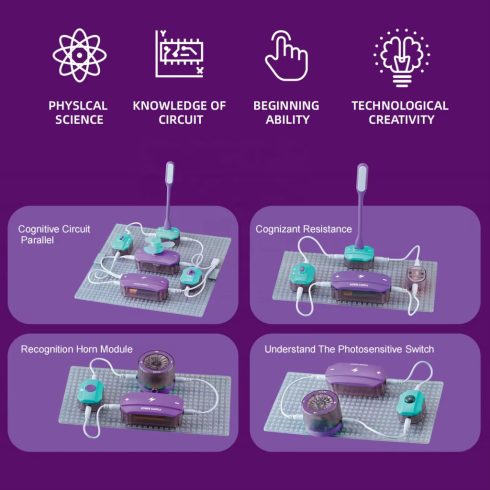 SCIENCE EDUCATION elektronikai labor 100 kísérleti tudomanyos játékkészlet 