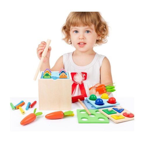 Montessori 5 Az 1 Ben Kalapácsos Játék 