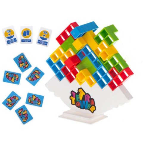 Tetris Rejtvényfejtő Kiegyensúlyozó Blokkok Puzzle Játék 64darabos