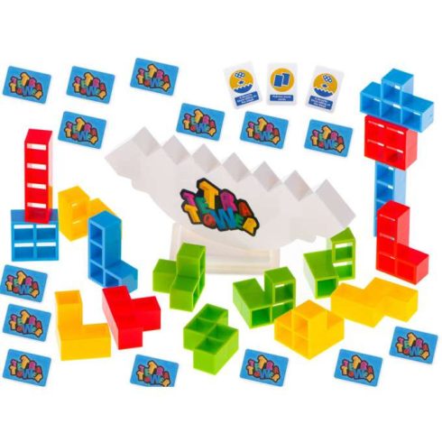 Tetris Rejtvényfejtő Kiegyensúlyozó Blokkok Puzzle Játék 64darabos