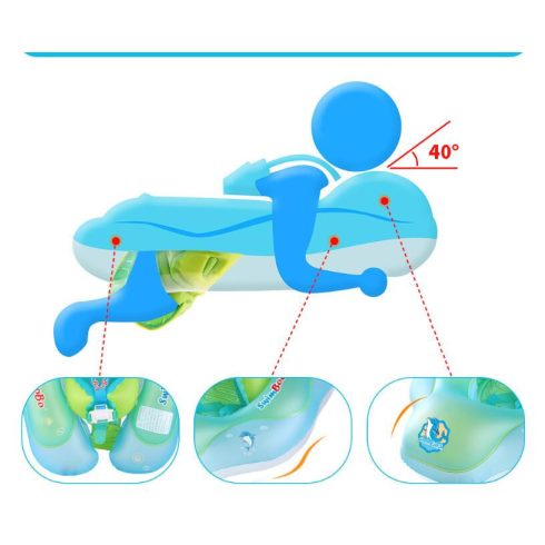 Kör Felfújható Gyűrű Gyerekeknek Napellenzővel 