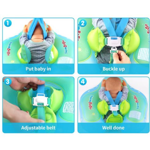 Kör Felfújható Gyűrű Gyerekeknek Napellenzővel 