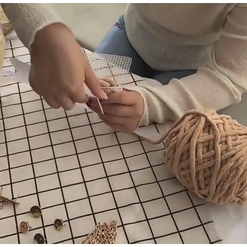 DIY Kreatív horgolt kézitáska készlet lányos játékok ajandek