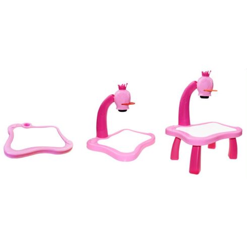 Készségfejlesztő Vetítő Rajzolós Projektor 25 Cm Asztallal Kék