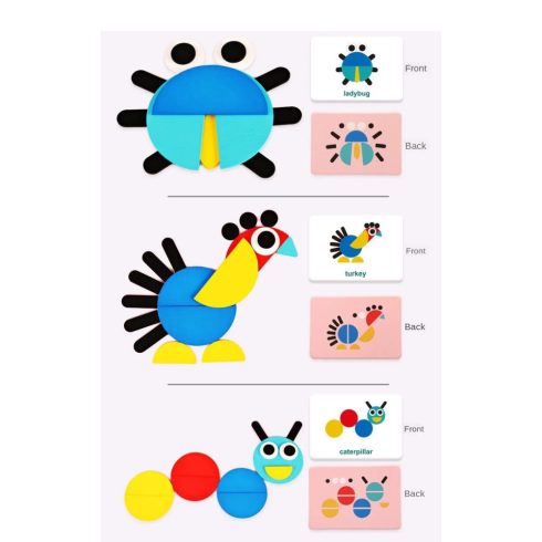 Logikai Képkirakó Puzzle Játék - Állatok