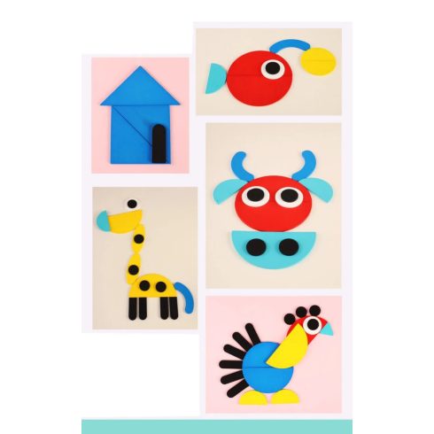 Logikai Képkirakó Puzzle Játék - Állatok