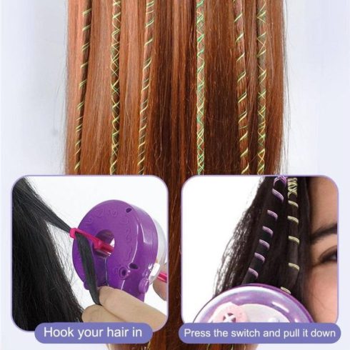 Hamis Raszta Tincs Készítő Gyerekeknek Hajfonó – Automata, Elemes Játék Rasztásító Készülék 