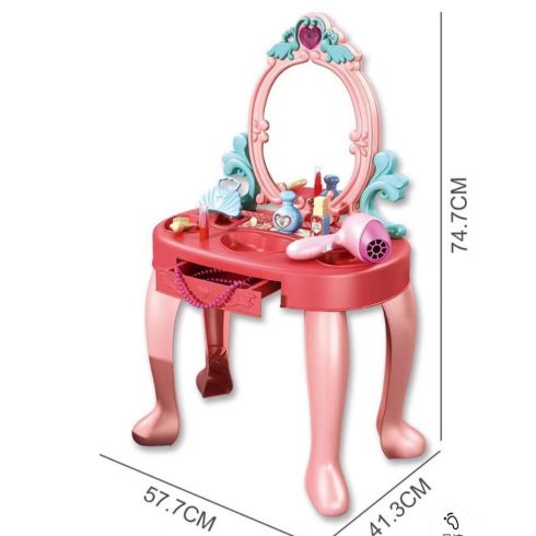 Gyerek Öltözőasztal Székkel És Kiegészítőkkel 74,7cm