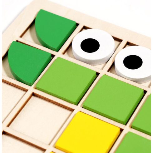 Fából Készült Logik Puzzle Mozaik Játék