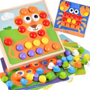 Montessori Fa Oktatási Gombmozaik 57el