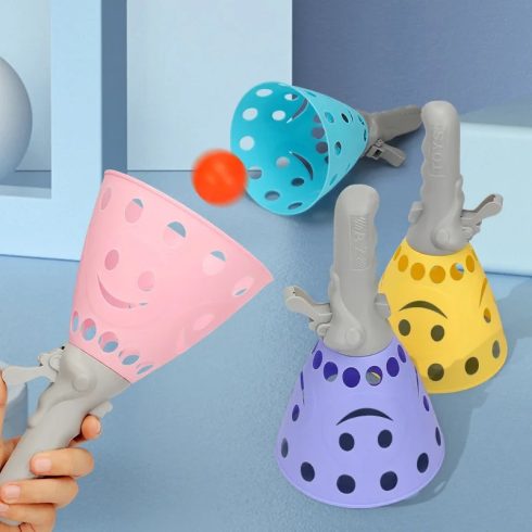 Labda Kilövő Játék Szett Hálóban Kék-sárga