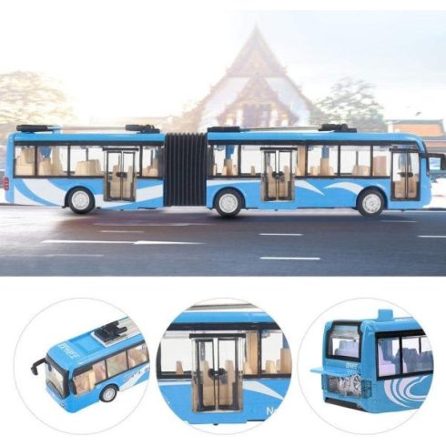  Nagy Méretű Távirányítós Csuklós Trolibusz Világító Fényszórókkal És Tölthető Akkumulátorral