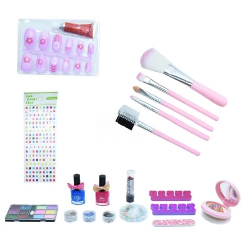 Gyermek Smink És Körmös Készlet Kagyló Alakú Kistáskával 