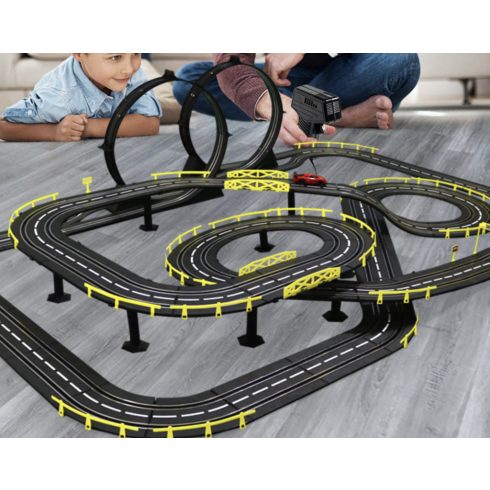 Elektromos távirányítóval versenypálya szett 7.2m