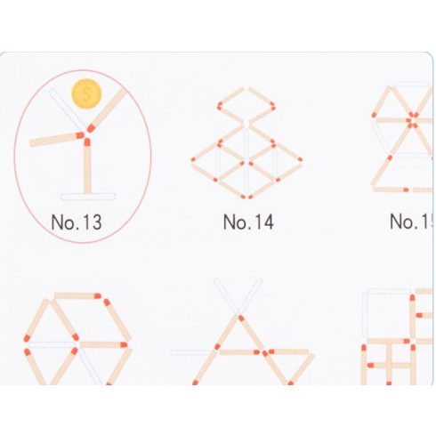 Mágneses Készségfejlesztő Gyufa Puzzle 