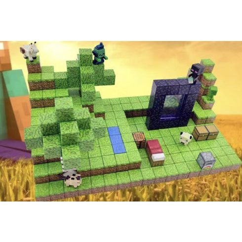 MINEWORLD mágneses építőkocka 242 darabos-véletlenszerű 1