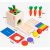 Montessori 4 Az 1 Ben Doboz Fiók/penztar Doboz/szüret Sárgarépát/villás Bot Játék