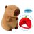 Capybara plüss - sapkában 25 cm véletlenszerű szín
