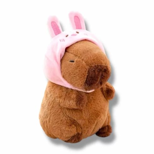 Capybara plüss - sapkában 25 cm véletlenszerű szín