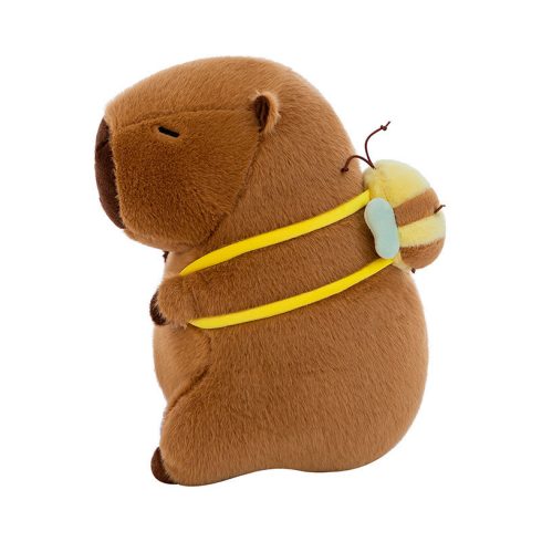 Capybara plüss levehető teknős hátizsákkal 25cm