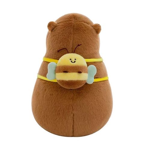Capybara plüss levehető teknős hátizsákkal 25cm