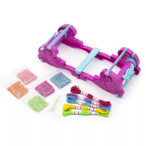 Karkötő Fonó Készlet Gyöngyökkel És Mini Szövőszékkel