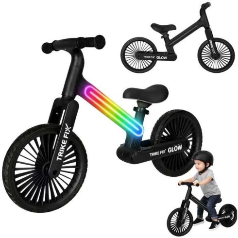 Trike Fix Glow terepkerékpár LED fekete fotobicikli