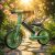 Trike Fix Glow terepkerékpár LED zöld fotobicikli