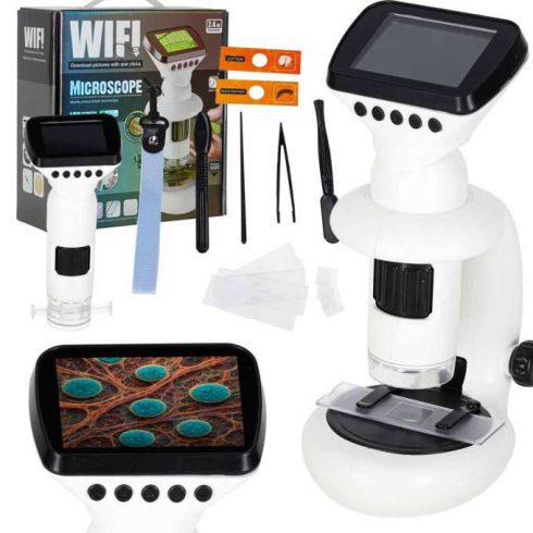 Digitális elektronikus mikroszkóp wifi USB LCD kijelzővel 200x 1000x tartozékokkal