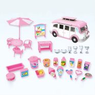   Autós fagylaltozó fagylaltozó lakókocsi kihúzható asztalszékek 30 darab