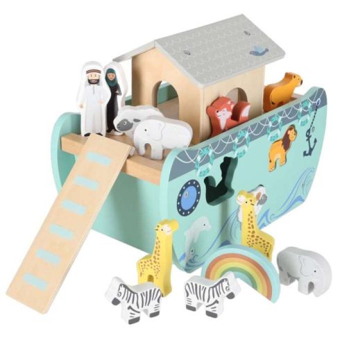 Lulilo Fa Válogató Noé bárkája Állatos Hajó 9 Darab