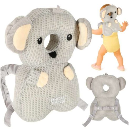 Fejvédő párna járástanuláshoz, esésbiztos koala hátizsák