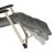 LUARO kerti nyugágy, összecsukható turistaszék párnával, szürke
