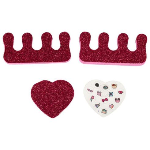 Kozmetikumok sminkkeszlet és körömápoláshoz, smink, kozmetikumok, szemhéjfestékek, körömlakkok, bőrönd