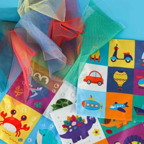 Válogató papírzsebkendő doboz szenzoros Montessori plüss számok betűk