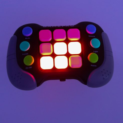 Memóriajáték, elektronikus Fidget Game, arcade light konzol