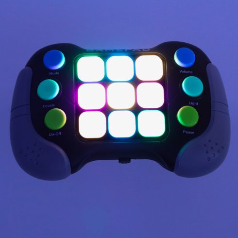 Memóriajáték, elektronikus Fidget Game, arcade light konzol