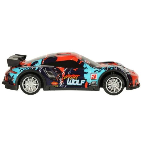 Kék és piros sport RC autó