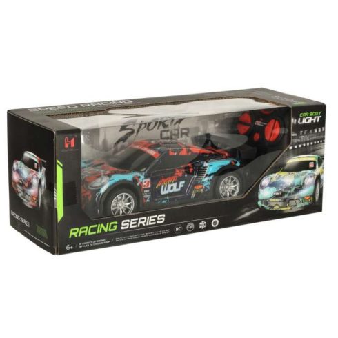 Kék és piros sport RC autó