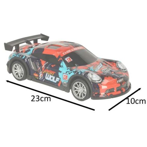 Kék és piros sport RC autó